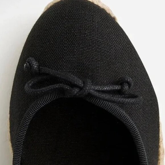 J.Crew Seville Made-in-Spain Espadrille Wedges - Black (NEW) - Picture 3 of 7